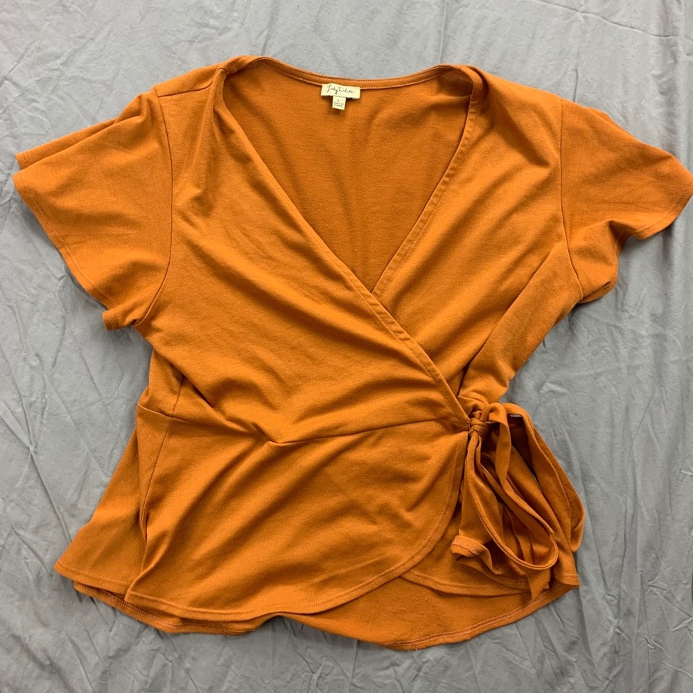 Orange blouse
